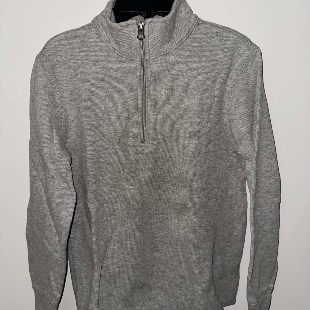 NWOT Gap Kids Gray 1/4 zip mock neck sweatshirt, size XL
